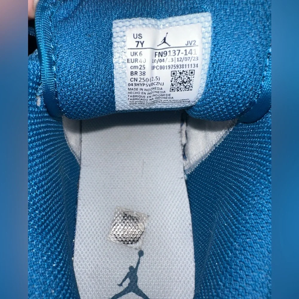 Air Jordan 1 Low SE | Industrial blue | GS size 7 | Womens 8.5 - Picture 7 of 9